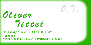 oliver tittel business card